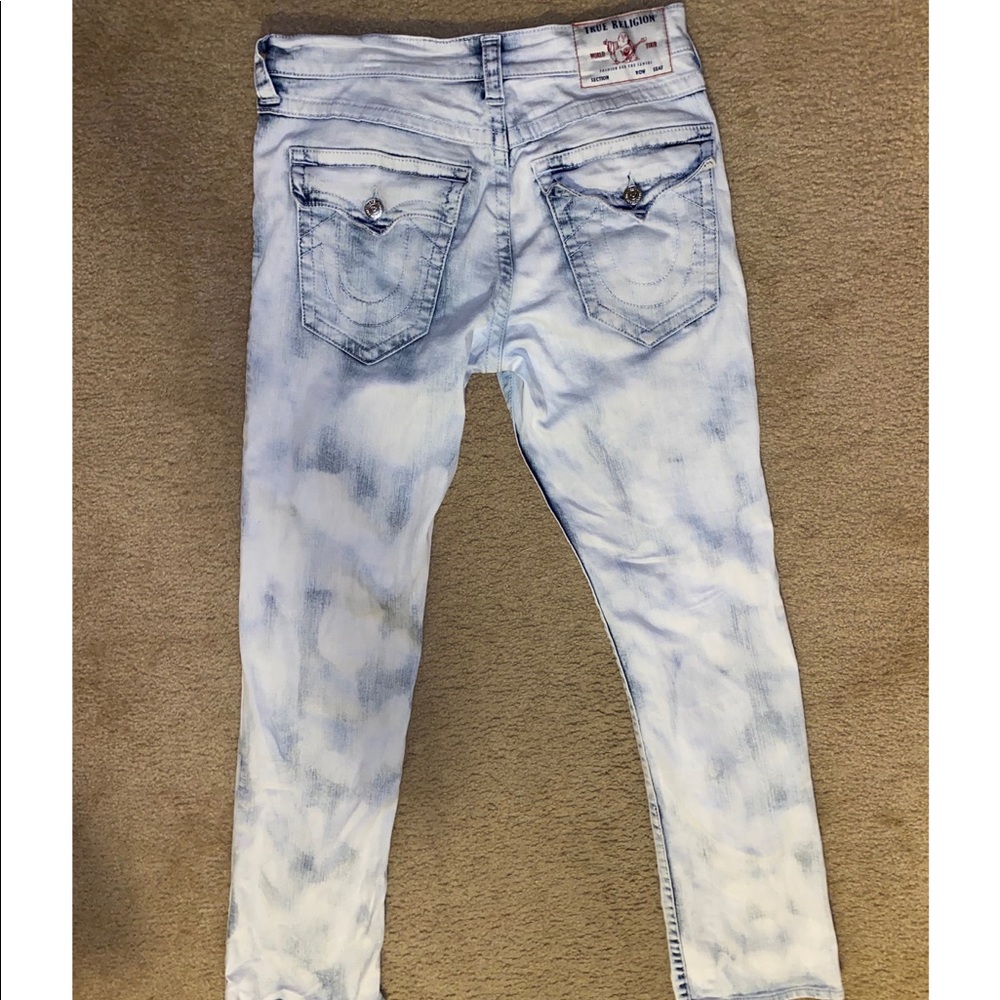 True religion light washed jeans